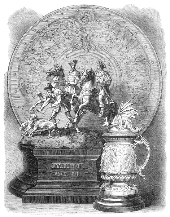Framed Print : The Ascot Prize Plate, 1871. Creator: Unknown Framed Print : The Ascot Prize Plate, 1871. Creator: Unknown