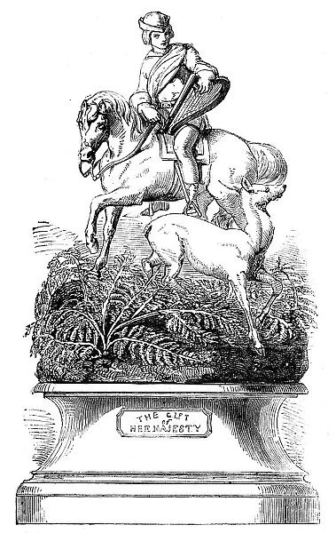 The Ascot Race Plate: the Gold Vase - the White Doe of Rilstone alluring Thomas the Rhymer into Fair Creator: Unknown