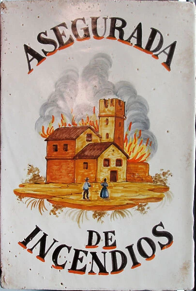 Asegurada de incendios, Second Half of the 19th cen Creator: Anonymous