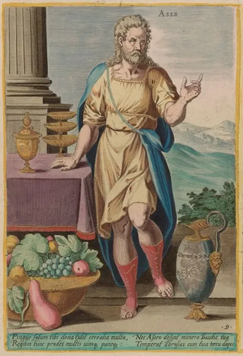 Framed Print : Aser, c. 1585. Creator: Johann Sadeler I Framed Print : Aser, c. 1585. Creator: Johann Sadeler I