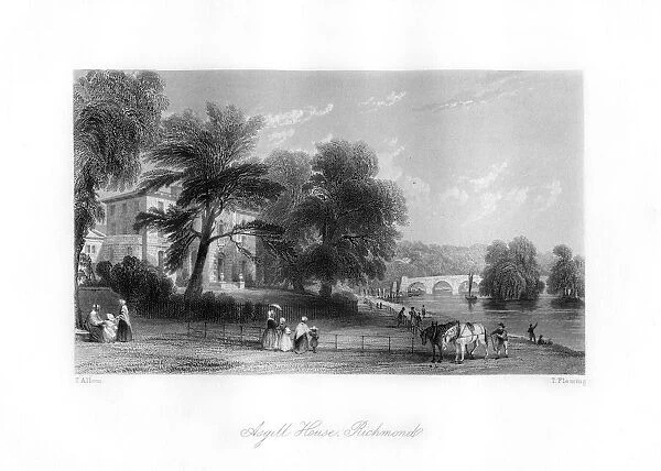 Asgill House, Richmond upon Thames, 19th century. Artist: T Fleming