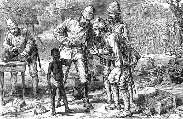 Framed Print : The Ashantee War: the last in Coomassie, 1874. Creator: Unknown Framed Print : The Ashantee War: the last in Coomassie, 1874. Creator: Unknown
