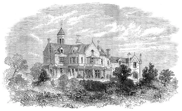 Ashburton House, Stoke's Bay, Gosport, purchased by government for a college for naval cadets, 1862. Creator: Unknown