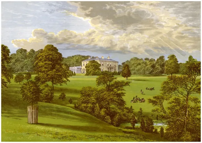 Framed Print : Ashcombe Park, Staffordshire, home of the Sneyd family, c1880 Framed Print : Ashcombe Park, Staffordshire, home of the Sneyd family, c1880