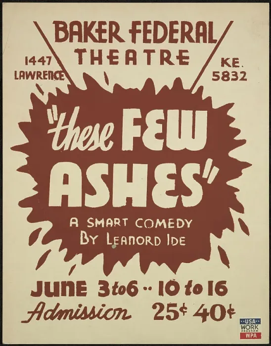 Framed Print : These Few Ashes, Denver, 1937. Creator: Unknown Framed Print : These Few Ashes, Denver, 1937. Creator: Unknown