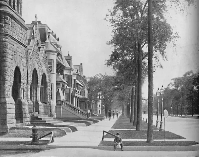 Framed Print : Ashland Avenue, Chicago, c1897. Creator: Unknown Framed Print : Ashland Avenue, Chicago, c1897. Creator: Unknown