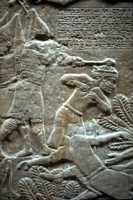 Framed Print : Ashurbanipal at the Battle of Til-Tuba, 650-620 BC. Artist: Assyrian Art Framed Print : Ashurbanipal at the Battle of Til-Tuba, 650-620 BC. Artist: Assyrian Art