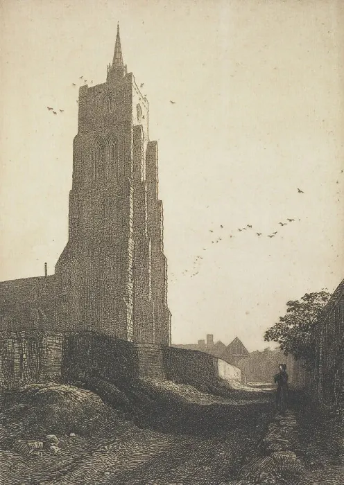 Framed Print : Ashwell, 1914. Creator: Frederick Landseer Maur Griggs Framed Print : Ashwell, 1914. Creator: Frederick Landseer Maur Griggs
