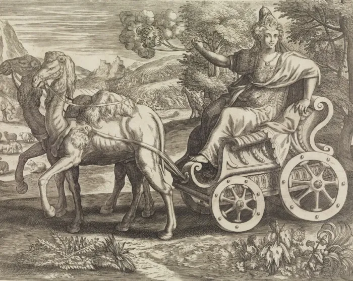 Framed Print : Asia from The Four Continents, 16th century. Creator: Julius Goltzius Framed Print : Asia from The Four Continents, 16th century. Creator: Julius Goltzius