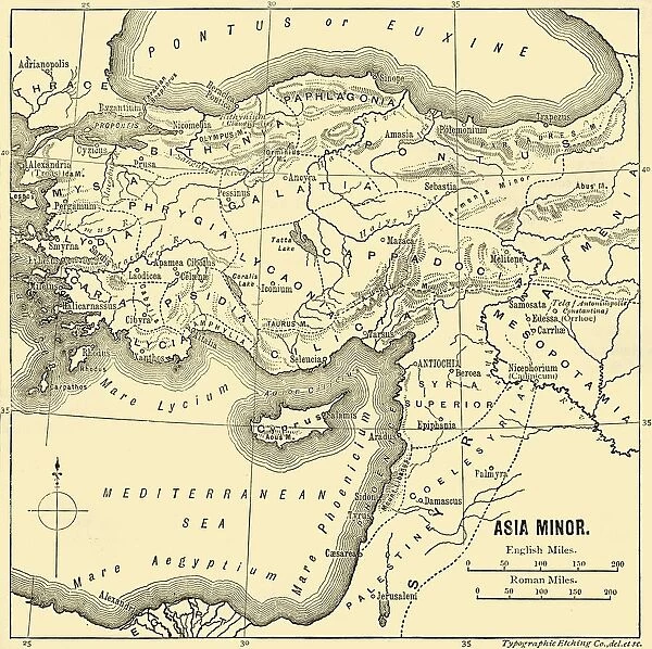 Asia Minor - Map, 1890. Creator: Unknown