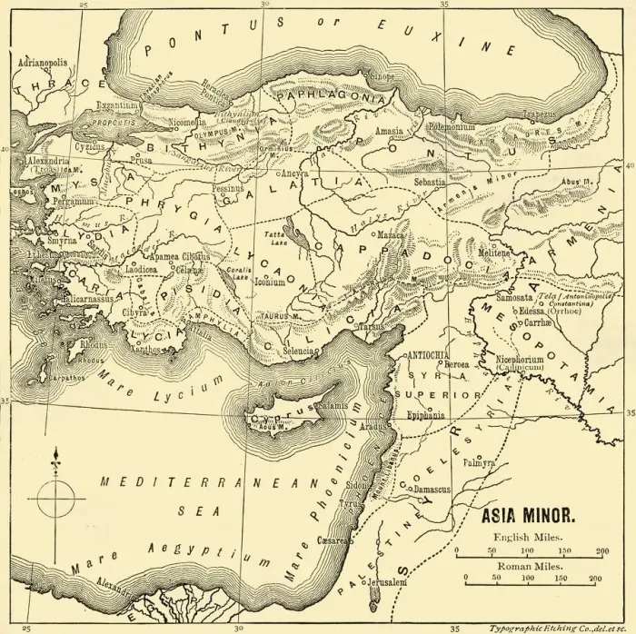 Framed Print : Asia Minor - Map, 1890. Creator: Unknown Framed Print : Asia Minor - Map, 1890. Creator: Unknown