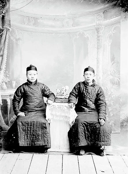 Two Asian men, 1900. Creator: Nikolai Nikolaevich Petrov