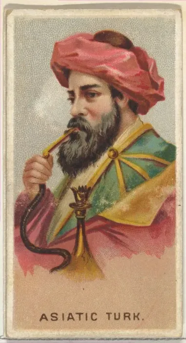 Framed Print : Asiatic Turk, from Worlds Smokers series (N33) for Allen & Ginter Cigarettes, 1888 Framed Print : Asiatic Turk, from Worlds Smokers series (N33) for Allen & Ginter Cigarettes, 1888