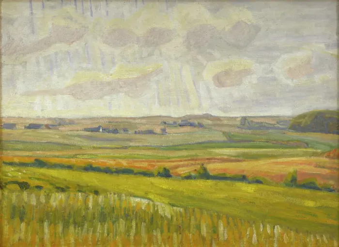Framed Print : Asminderup backs towards the light, 1924. Creator: Niels Larsen Stevns Framed Print : Asminderup backs towards the light, 1924. Creator: Niels Larsen Stevns