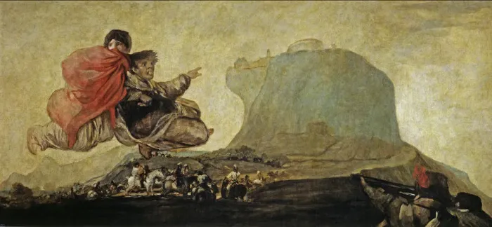 Framed Print : Asmodea or Fantastic Vision. Artist: Goya, Francisco, de (1746-1828) Framed Print : Asmodea or Fantastic Vision. Artist: Goya, Francisco, de (1746-1828)