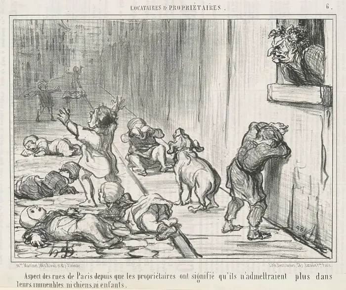 Framed Print : Aspect des rues de Paris depuis... 19th century. Creator: Honore Daumier Framed Print : Aspect des rues de Paris depuis... 19th century. Creator: Honore Daumier