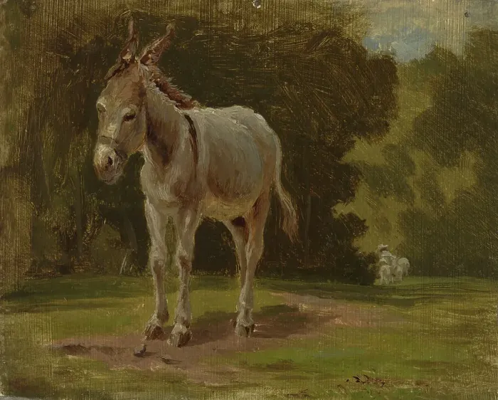 Framed Print : Ass, 1854. Creator: Werner Holmberg Framed Print : Ass, 1854. Creator: Werner Holmberg