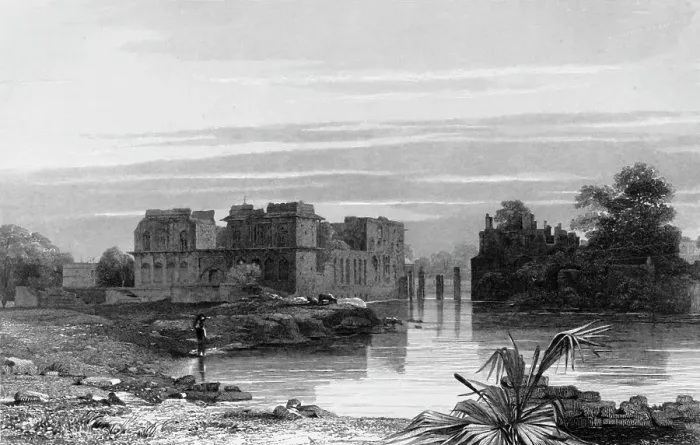 Framed Print : Assar Mahal, - Beejapore, 1835. Creator: Thomas Shotter Boys Framed Print : Assar Mahal, - Beejapore, 1835. Creator: Thomas Shotter Boys