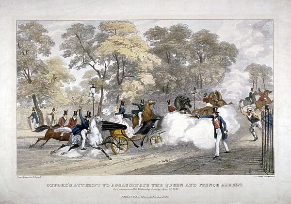 Assassination attempt against Queen Victoria, Constitution Hill, Westminster, London, 1840