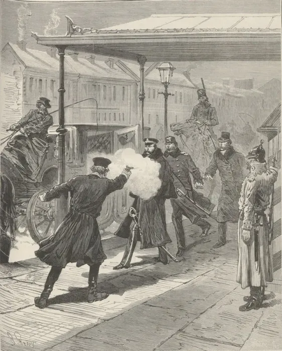 Framed Print : The Assassination of Count Mikhail Loris-Melikov. From Le Monde Illustre, 1880 Framed Print : The Assassination of Count Mikhail Loris-Melikov. From Le Monde Illustre, 1880