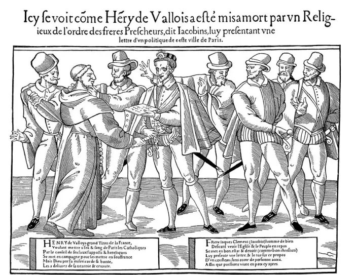 Framed Print : Assassination of Henry III, King of France, 1589 (1589-1590) Framed Print : Assassination of Henry III, King of France, 1589 (1589-1590)