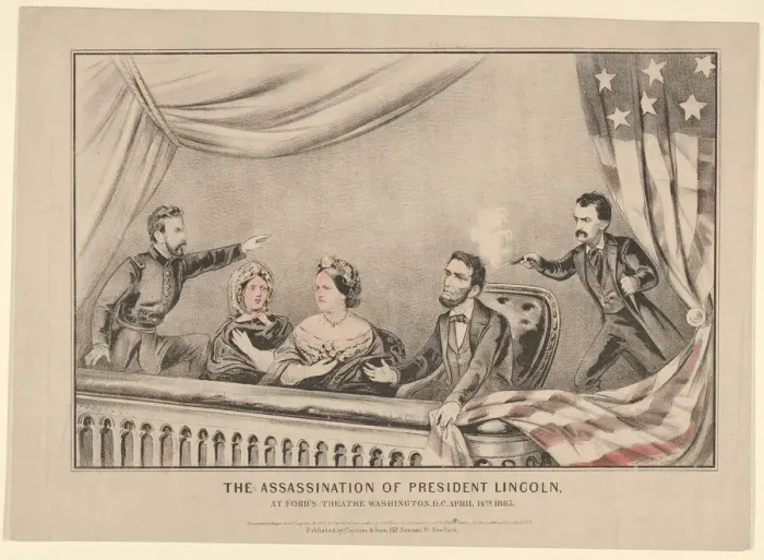 Framed Print : The Assassination of President Lincoln at Fords Theatre, Washington D. C Framed Print : The Assassination of President Lincoln at Fords Theatre, Washington D. C
