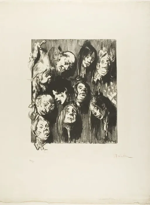 Framed Print : Ten Assassinations for a Penny, November 1897. Creator: Theophile Alexandre Steinlen Framed Print : Ten Assassinations for a Penny, November 1897. Creator: Theophile Alexandre Steinlen