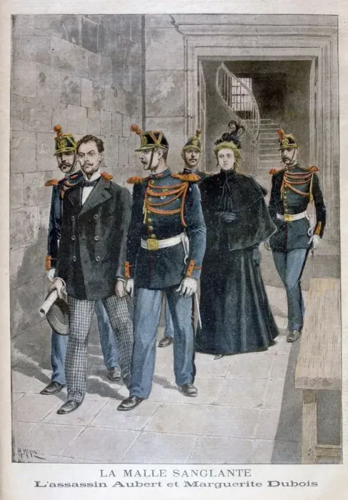 Framed Print : The assassins Albert and Marguerite Dubois, 1896. Artist: Henri Meyer Framed Print : The assassins Albert and Marguerite Dubois, 1896. Artist: Henri Meyer