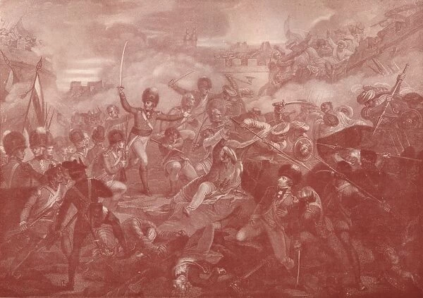The Assault and Taking of Seringapatam, 1801 (1909). Artist: Anthony Cardon