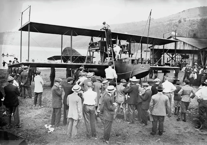 Framed Print : Assembling AMERICA, 1914. Creator: Bain News Service Framed Print : Assembling AMERICA, 1914. Creator: Bain News Service