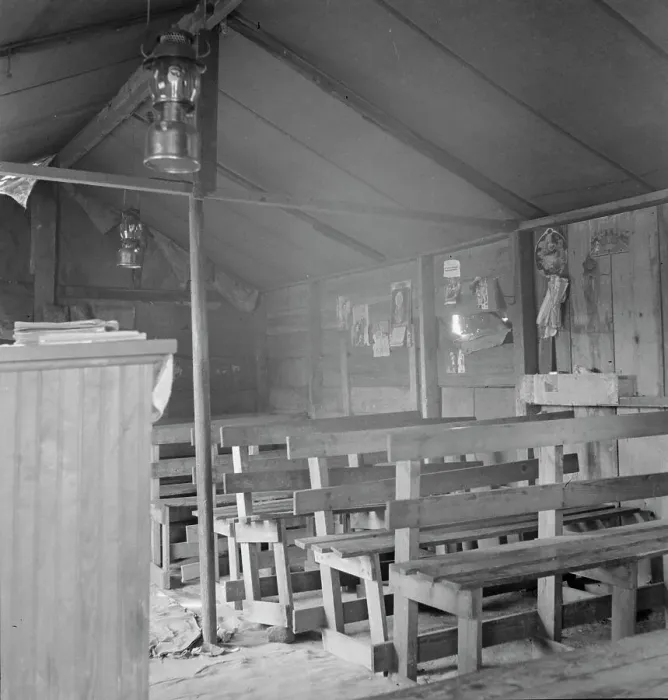 Framed Print : Assembly of God in tent by the roadside, Cache County, Oklahoma, 1937. Creator: Dorothea Lange Framed Print : Assembly of God in tent by the roadside, Cache County, Oklahoma, 1937. Creator: Dorothea Lange