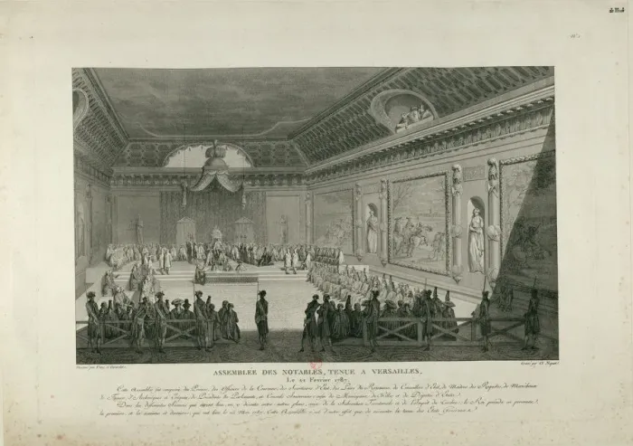 Framed Print : The Assembly of Notables on February 22, 1787 in Versailles, 1802. Creator: Niquet Framed Print : The Assembly of Notables on February 22, 1787 in Versailles, 1802. Creator: Niquet