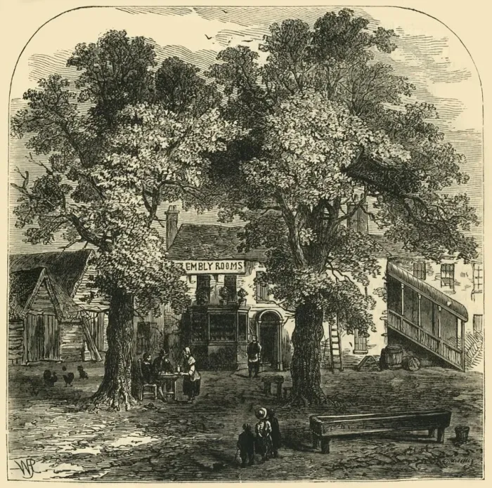 Framed Print : The Assembly Rooms, Kentish Town, 1750, (c1856). Creator: Unknown Framed Print : The Assembly Rooms, Kentish Town, 1750, (c1856). Creator: Unknown