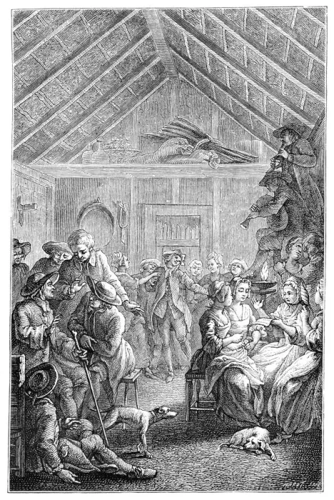 Framed Print : The Assembly Of Winter, (1885). Artist: Hubert Francois Gravelot Framed Print : The Assembly Of Winter, (1885). Artist: Hubert Francois Gravelot