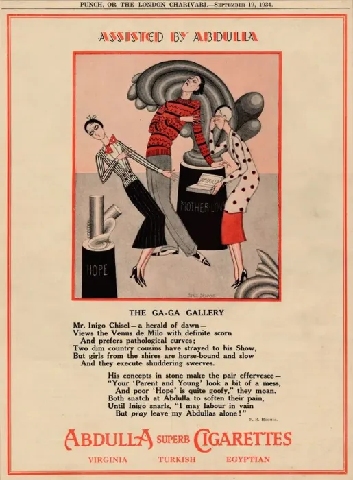Framed Print : Assisted by Abdulla - The Ga-Ga Gallery, 1934 Framed Print : Assisted by Abdulla - The Ga-Ga Gallery, 1934
