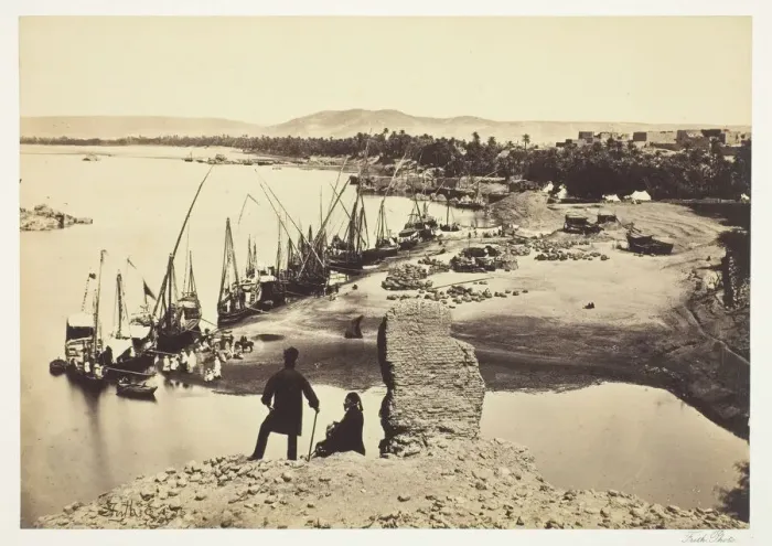 Framed Print : Assouan, 1857, printed 1862. Creator: Francis Frith Framed Print : Assouan, 1857, printed 1862. Creator: Francis Frith
