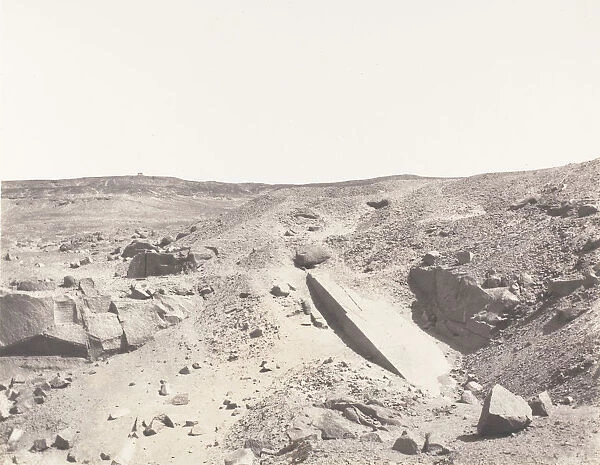 Assouan (Syene), Carrieres de Granit - Ancien Systeme d Extraction