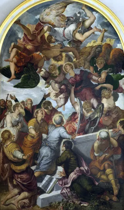 Framed Print : The Assumption of the Blessed Virgin Mary, c1554. Artist: Jacopo Tintoretto Framed Print : The Assumption of the Blessed Virgin Mary, c1554. Artist: Jacopo Tintoretto