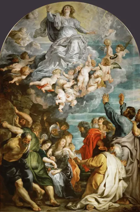 Framed Print : The Assumption of the Blessed Virgin Mary, ca 1611