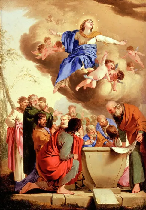 Framed Print : The Assumption, between c1653 and c1655. Creator: Laurent de la Hyre Framed Print : The Assumption, between c1653 and c1655. Creator: Laurent de la Hyre