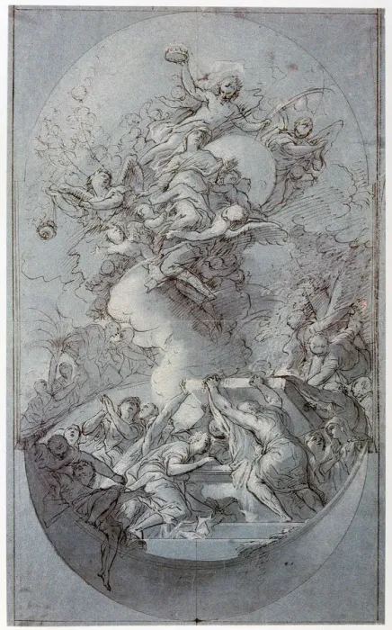 Framed Print : The Assumption, c1677-1727. Artist: Melchior Steidl