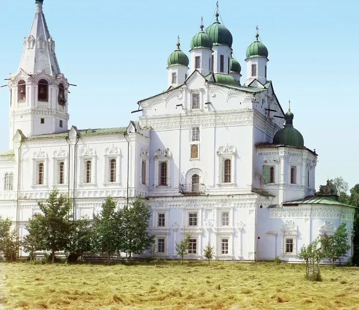 Framed Print : Assumption Cathedral in the Dalmatov Monastery, 1912. Creator: Sergey Mikhaylovich Prokudin-Gorsky Framed Print : Assumption Cathedral in the Dalmatov Monastery, 1912. Creator: Sergey Mikhaylovich Prokudin-Gorsky