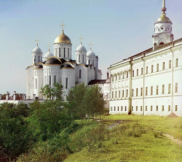 Assumption Cathedral from the eastern side. [Vladimir], 1911. Creator: Sergey Mikhaylovich Prokudin-Gorsky