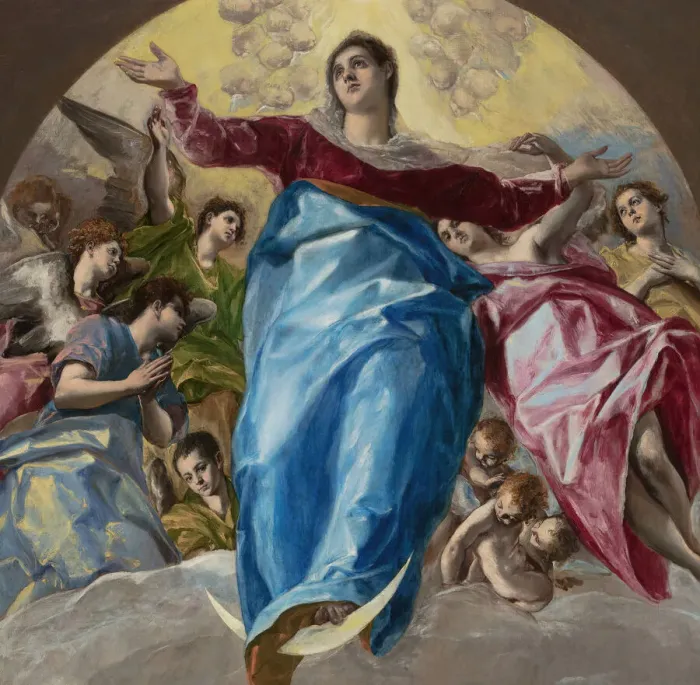 Framed Print : The Assumption of the Virgin, 1577-79. Creator: El Greco Framed Print : The Assumption of the Virgin, 1577-79. Creator: El Greco