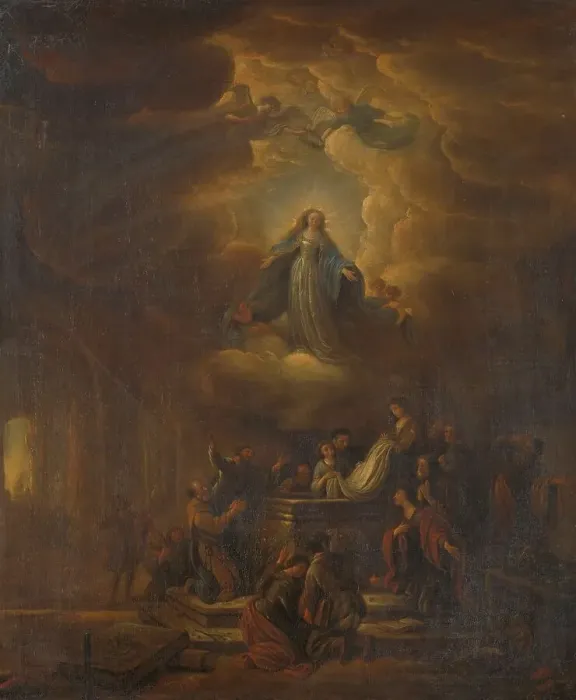 Framed Print : Assumption of the Virgin, 1640-1672. Creator: Jacob Willemsz de Wet the elder Framed Print : Assumption of the Virgin, 1640-1672. Creator: Jacob Willemsz de Wet the elder