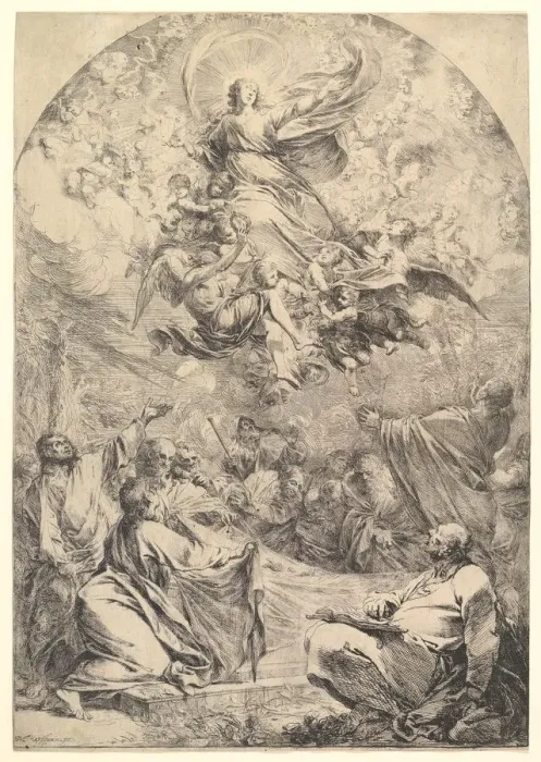 Framed Print : The Assumption of the Virgin, 1683. Creator: Michael Lucas Leopold Willmann Framed Print : The Assumption of the Virgin, 1683. Creator: Michael Lucas Leopold Willmann
