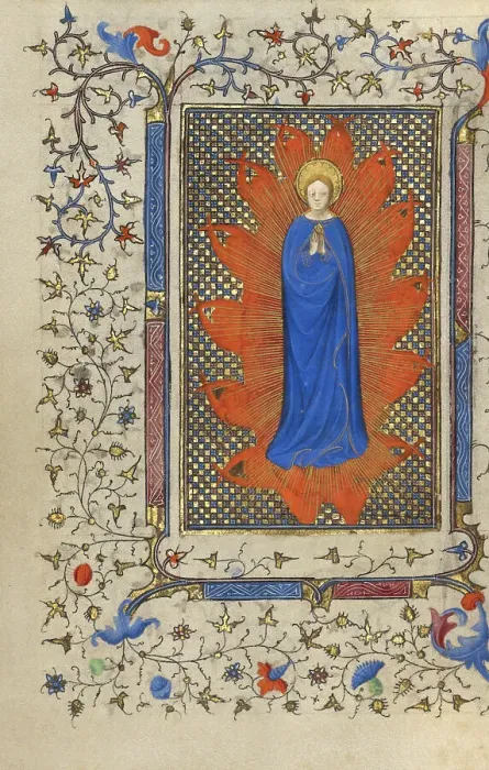 Framed Print : The Assumption of the Virgin; Book of Hours, about 1410. Creator: Unknown Framed Print : The Assumption of the Virgin; Book of Hours, about 1410. Creator: Unknown