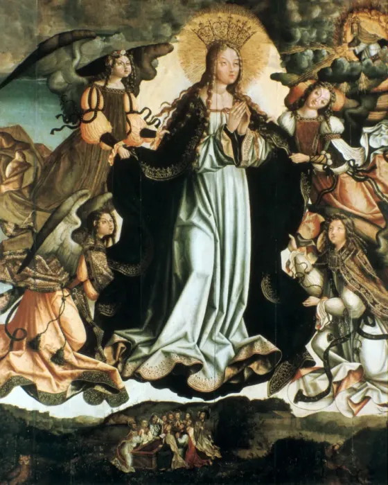 Framed Print : Assumption of the Virgin, c1491-1518. Artist: Vicente Gil Framed Print : Assumption of the Virgin, c1491-1518. Artist: Vicente Gil