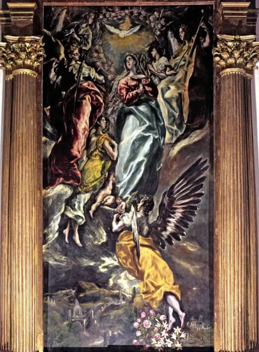 Framed Print : The Assumption of Virgin Mary into Heaven painted by El Greco Framed Print : The Assumption of Virgin Mary into Heaven painted by El Greco