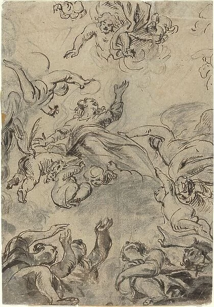 The Assumption of the Virgin, mid 17th century. Creator: Unknown